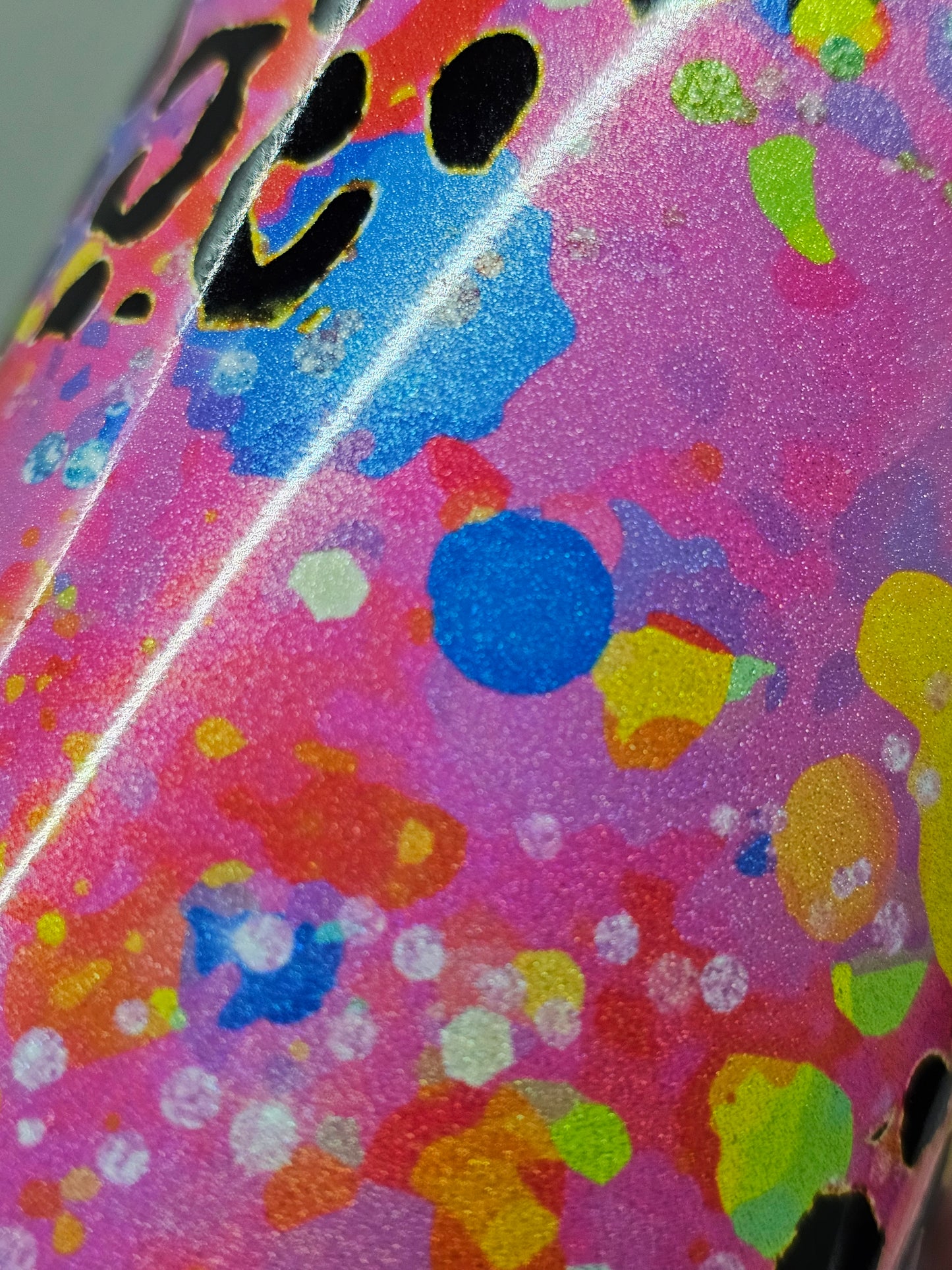 20 oz Vibrant Leopard Print Tracks Sublimation Tumbler