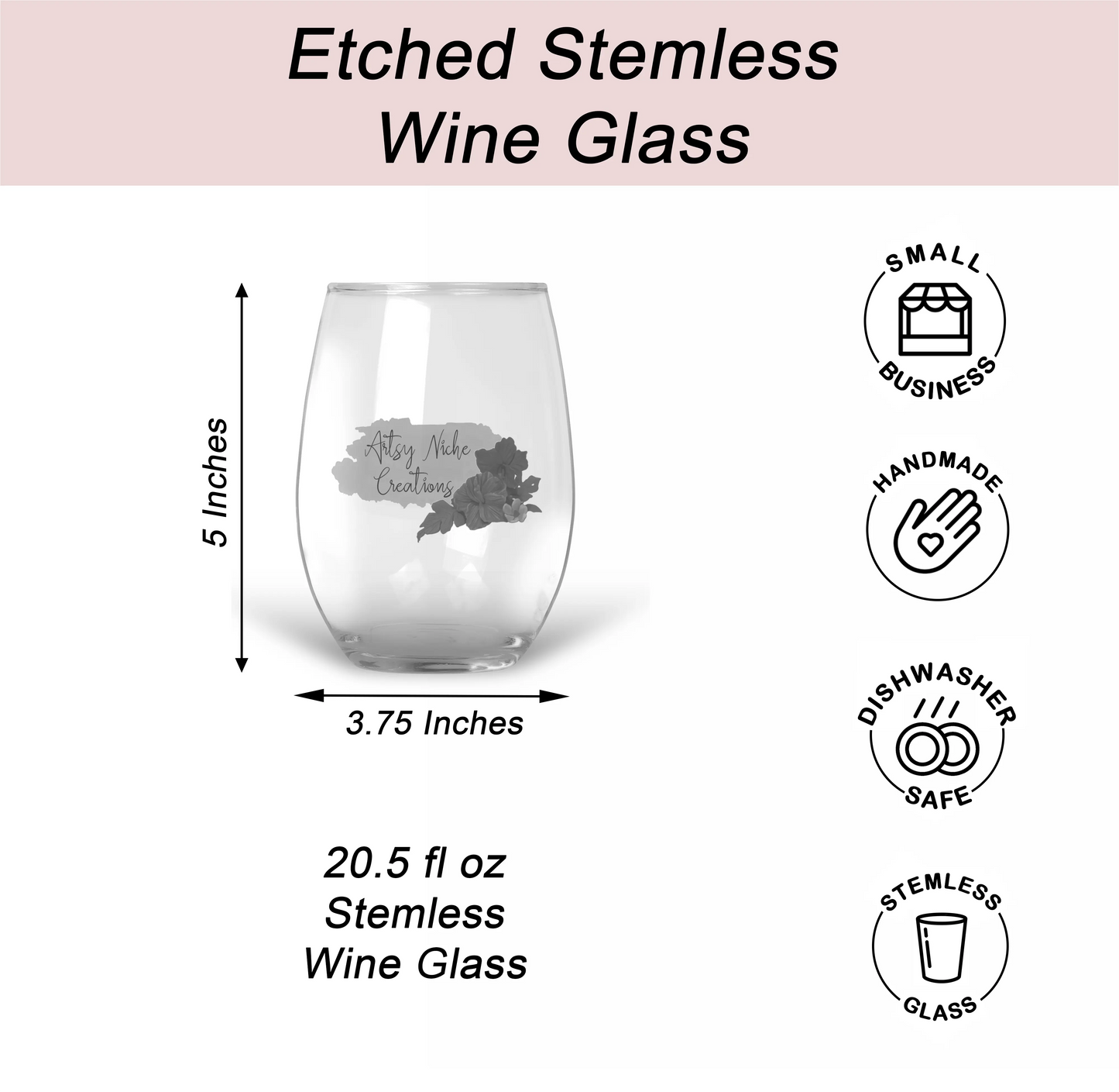 Etched Wine Glass Dear Santa The Wine Made Me Do It