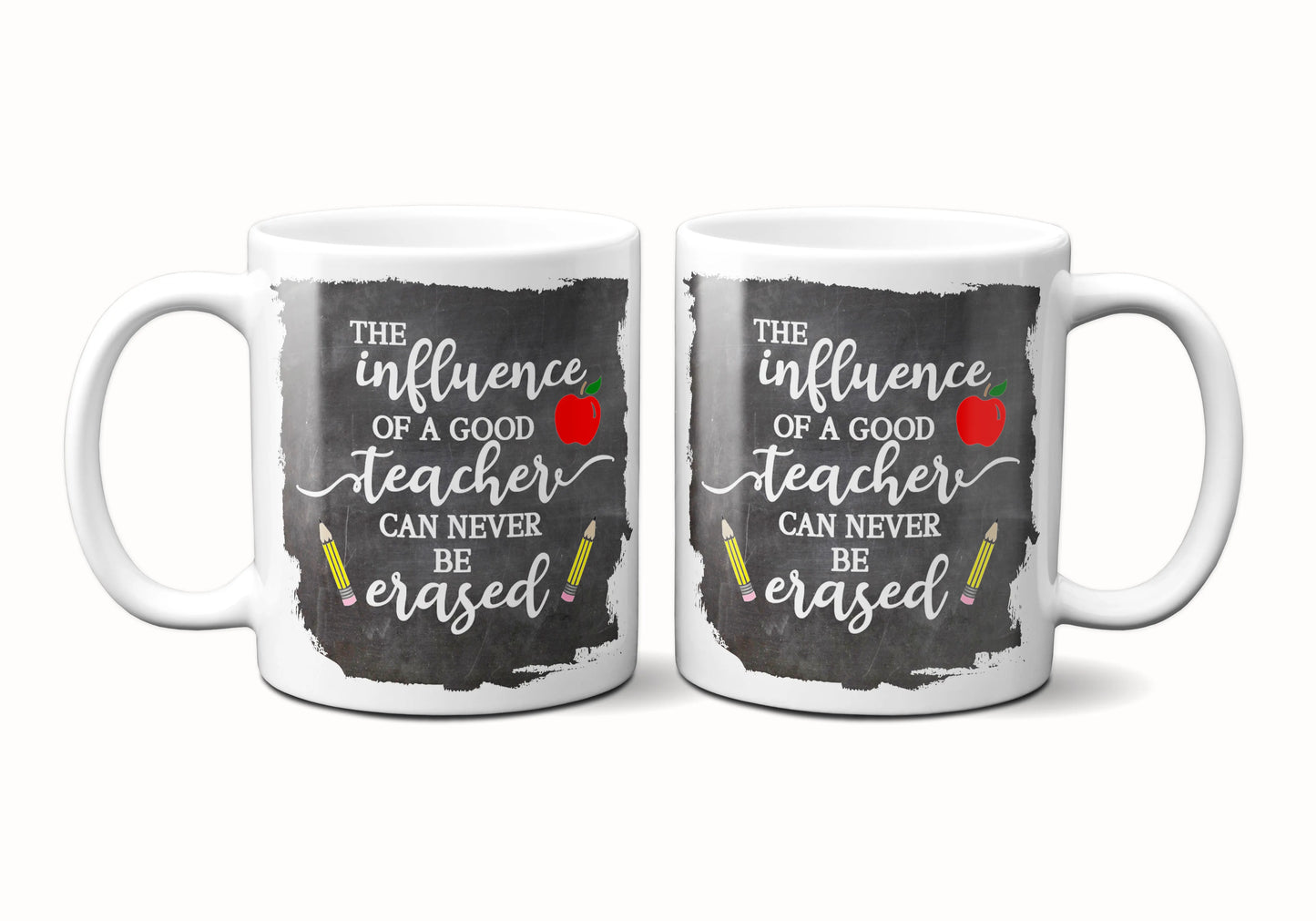 The Influence of a Good Teacher Can Never Be Erased ORCA Coated Dishwasher Safe Coffee Mug