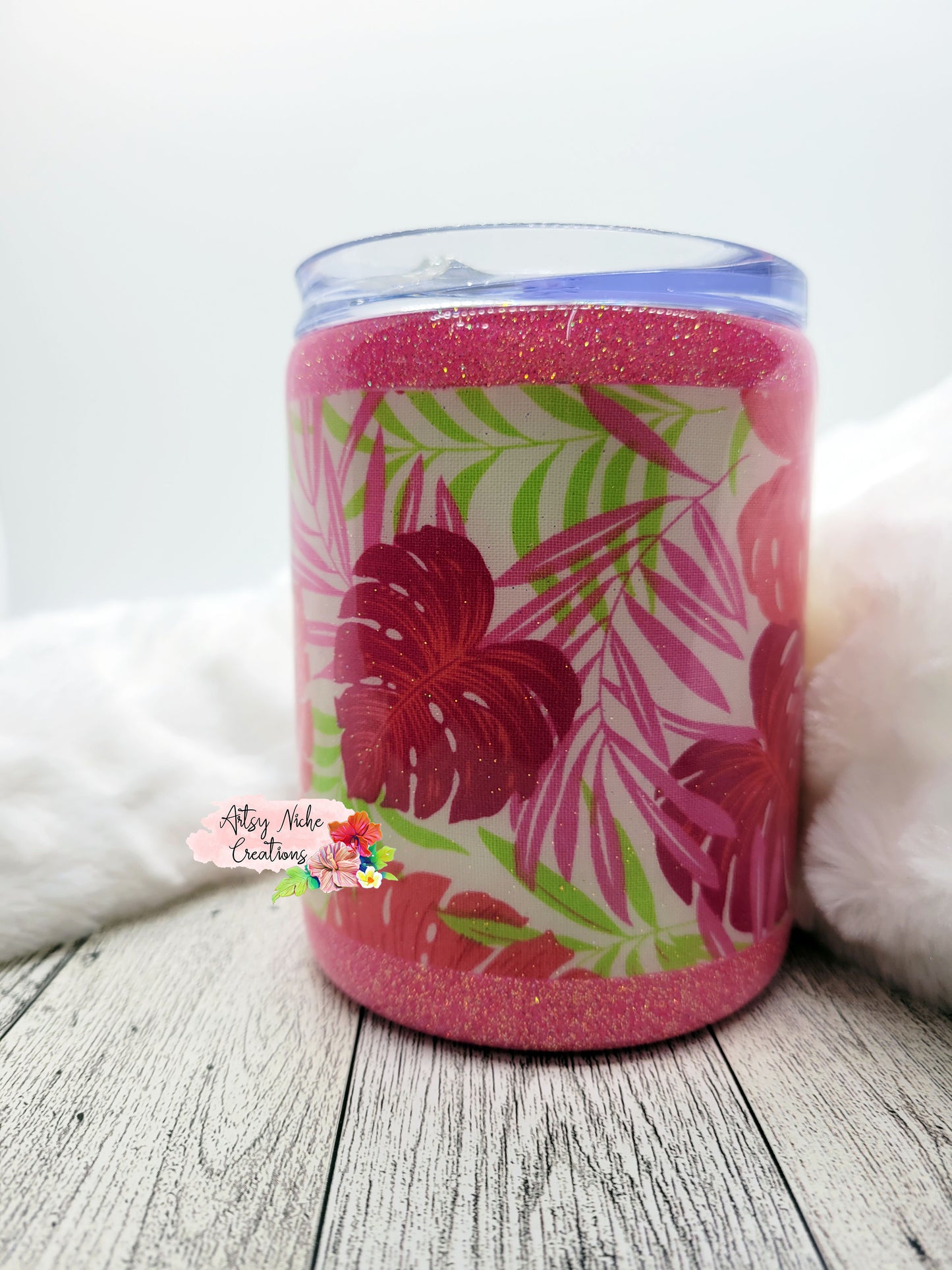 17 oz Summer Tropical Vibes Epoxy Tumbler