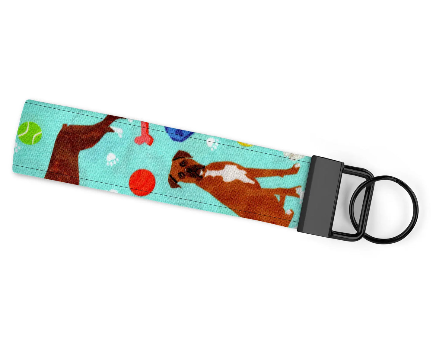 Boxer Dog Toy Wristlet