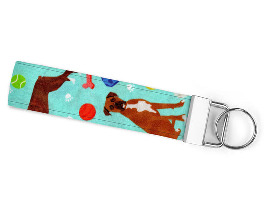 Boxer Dog Toy Wristlet