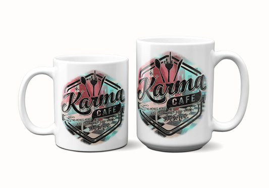 Karma Cafe ORCA Coated Dishwasher Safe Coffee Mug