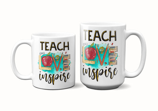 Teach Love Inspire ORCA Coated Dishwasher Safe Coffee Mug