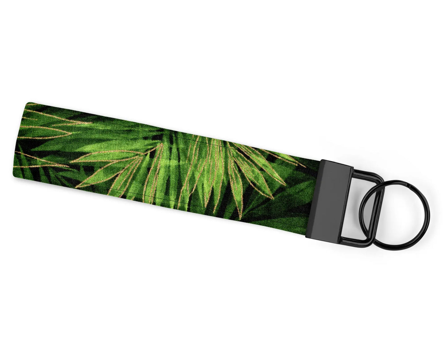 Green Palm Leaf Wristlet