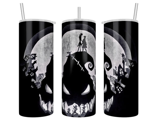 20 oz Skinny Oogie Boogie Mountain Green Glow-in-the-Dark Sublimation Tumbler