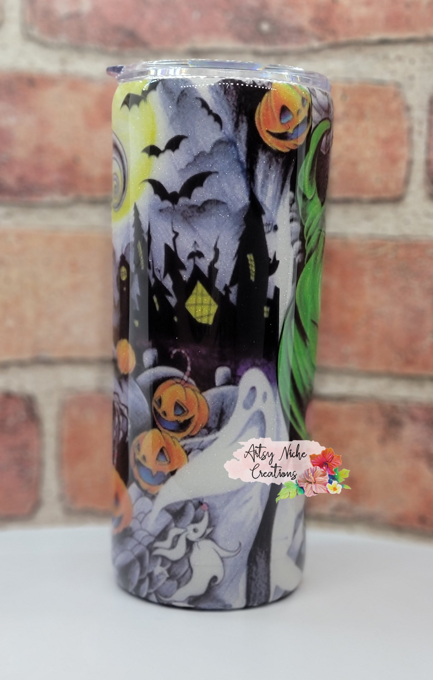 20 oz Glow-in-the-Dark Blue Nightmare Before Christmas Epoxy Tumbler