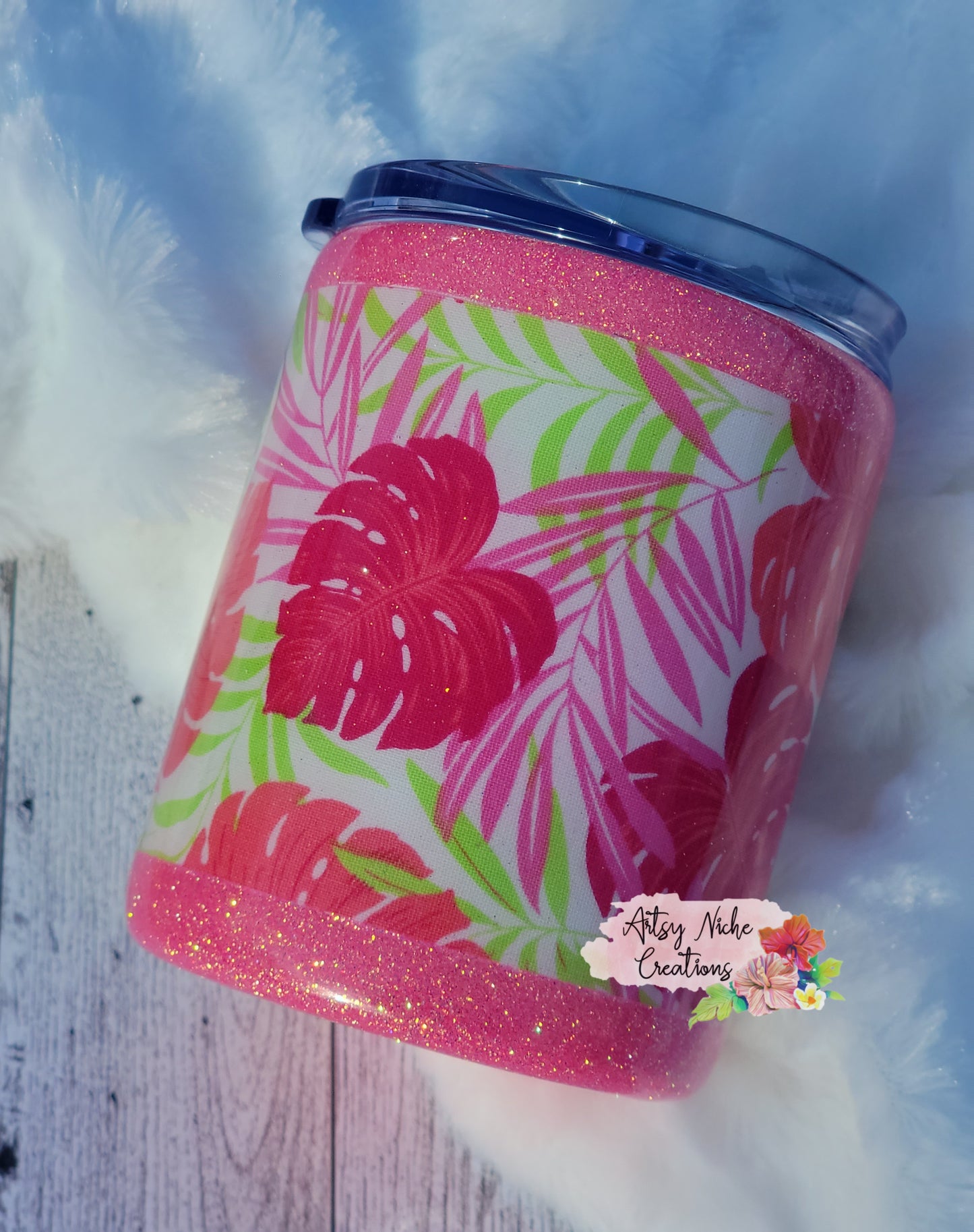 17 oz Summer Tropical Vibes Epoxy Tumbler
