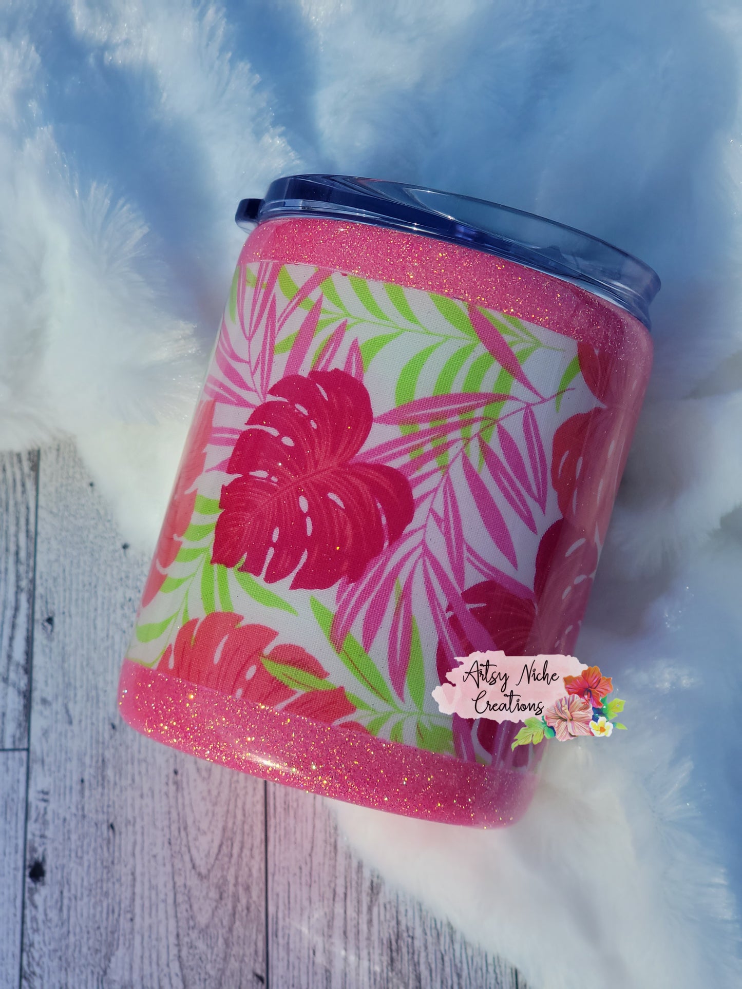 17 oz Summer Tropical Vibes Epoxy Tumbler