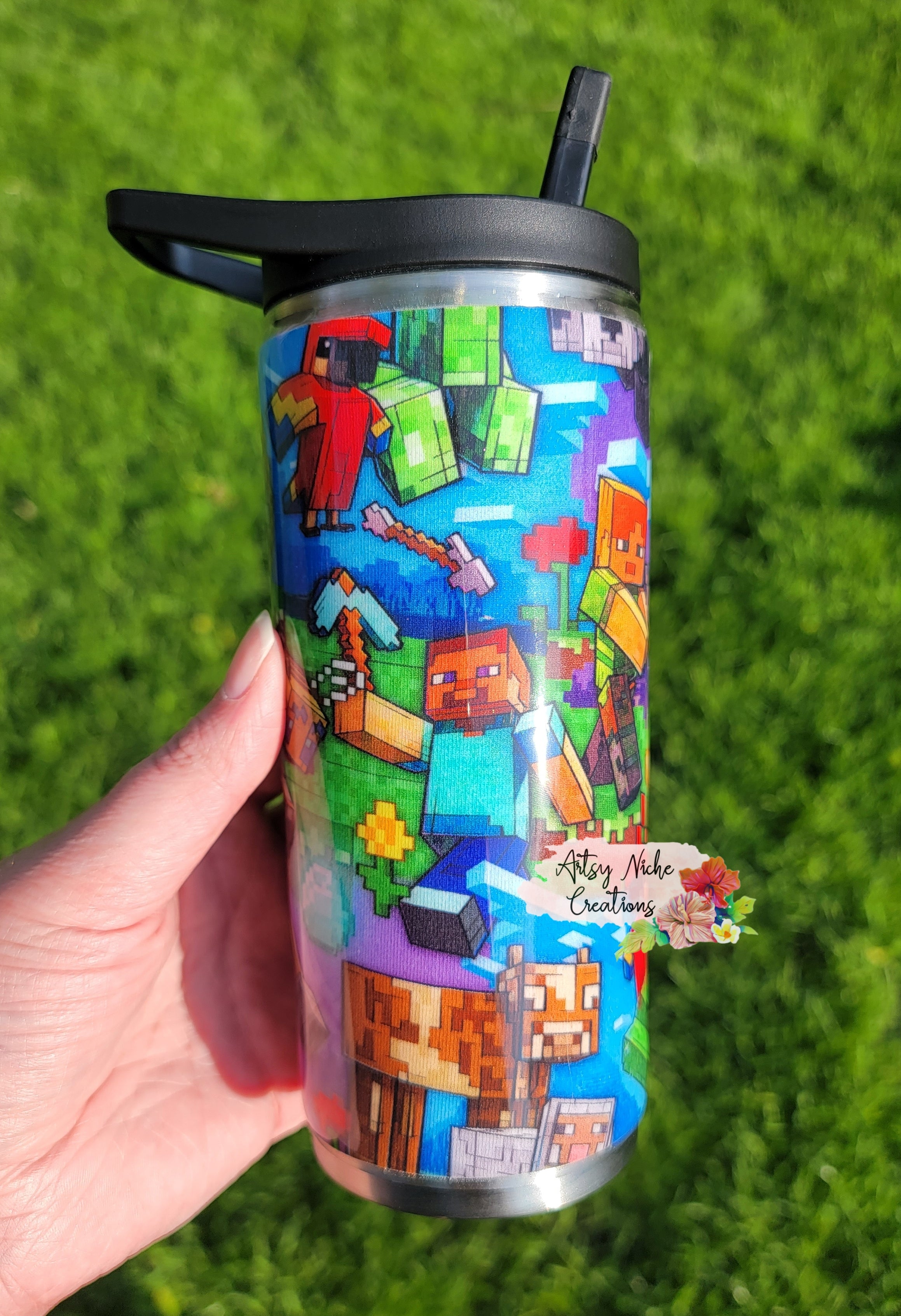 15 oz Kids Duo Minecraft Epoxy Tumbler – Artsy Niche Creations