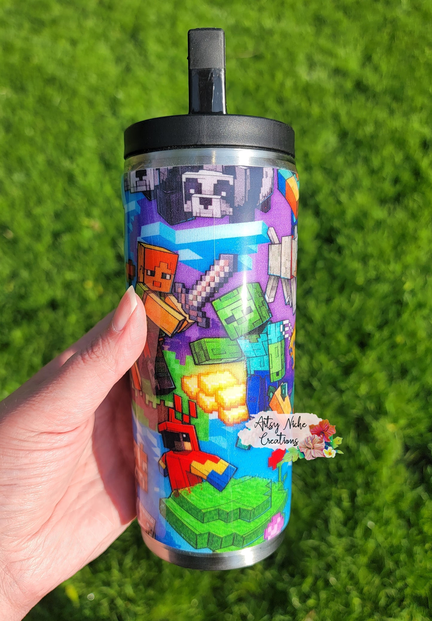 15 oz Kids Duo Minecraft Epoxy Tumbler