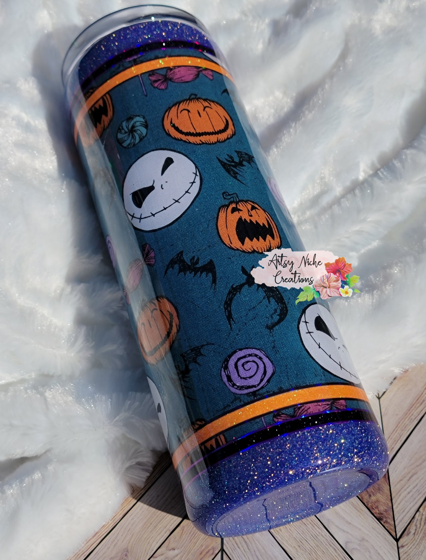 20 oz Skinny Jack Pumpkin King Epoxy Tumbler