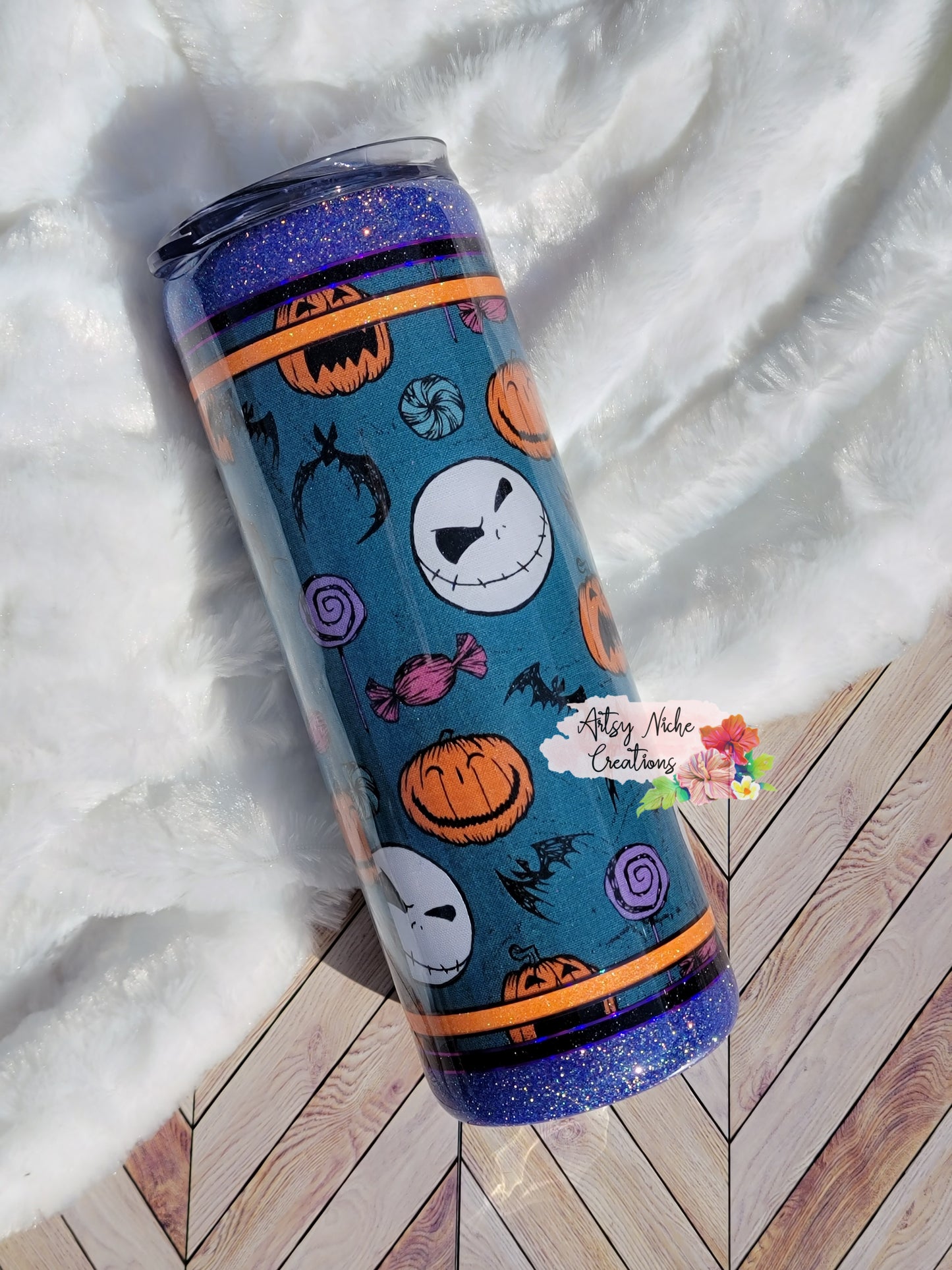 20 oz Skinny Jack Pumpkin King Epoxy Tumbler