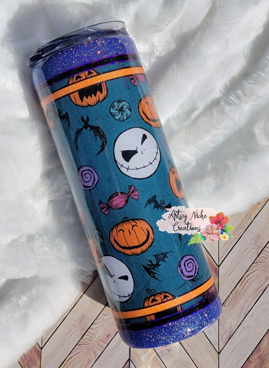 20 oz Skinny Jack Pumpkin King Epoxy Tumbler