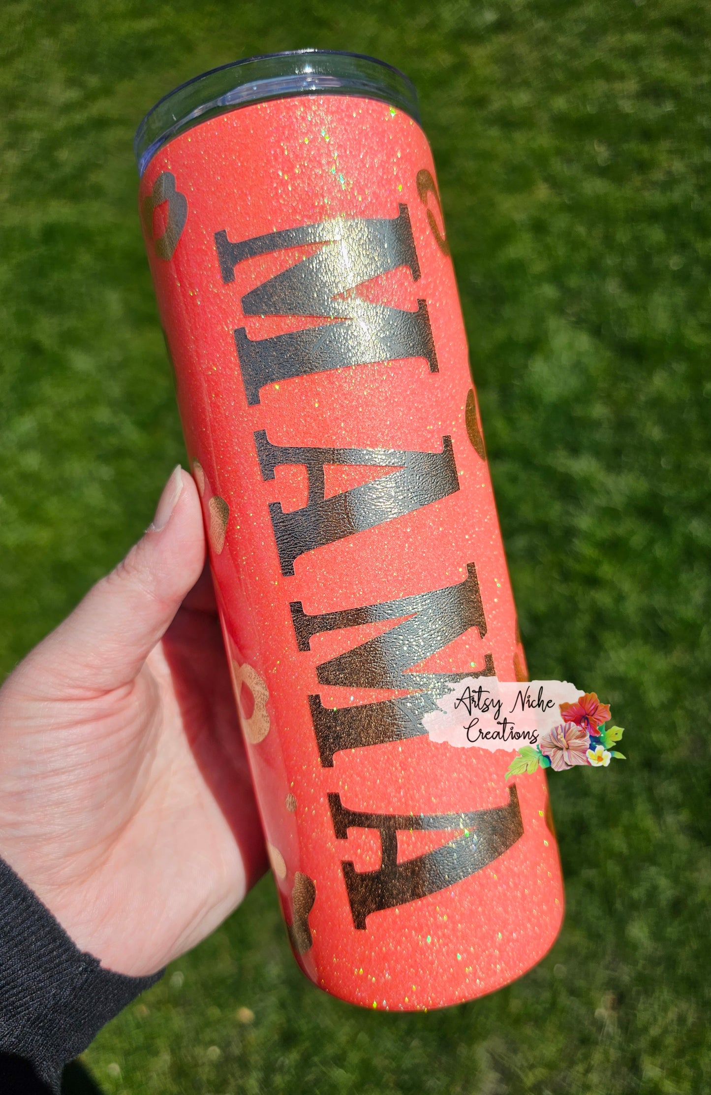 20 oz Coral MAMA Epoxy Tumbler
