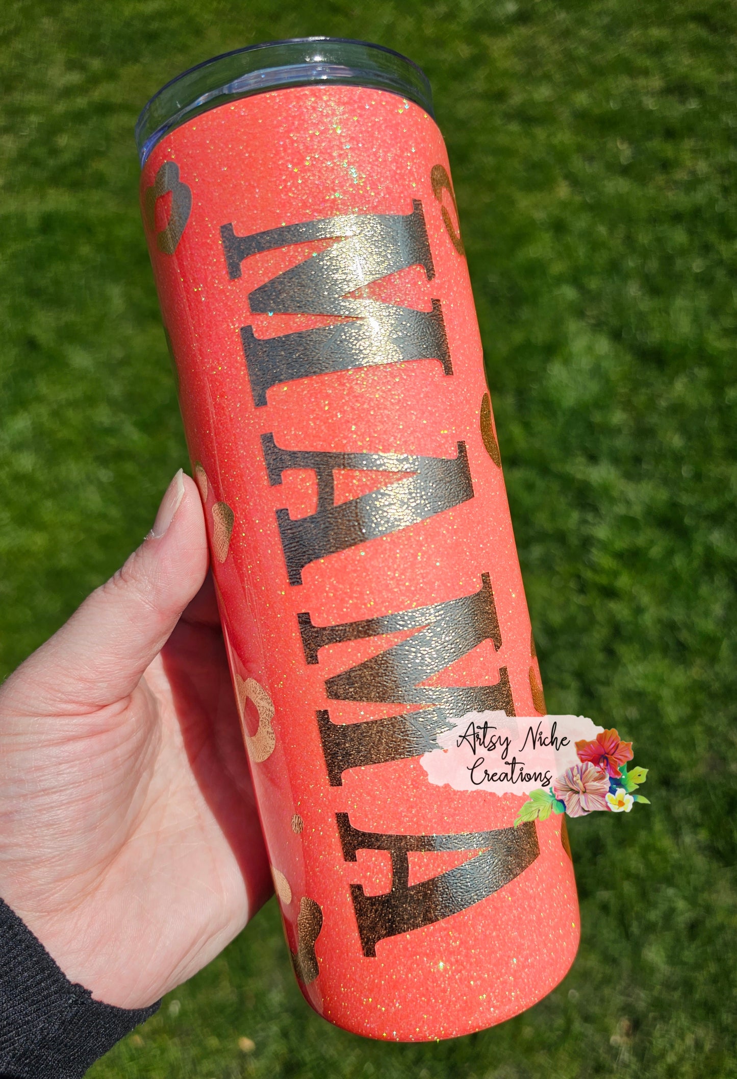 20 oz Coral MAMA Epoxy Tumbler