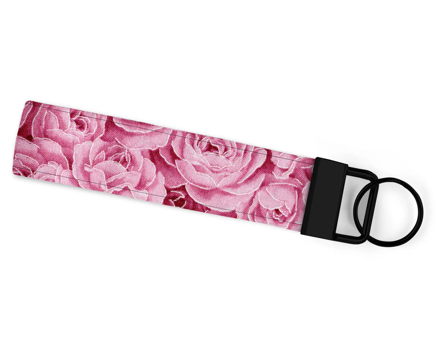 Silver Accented Rose Wristlet