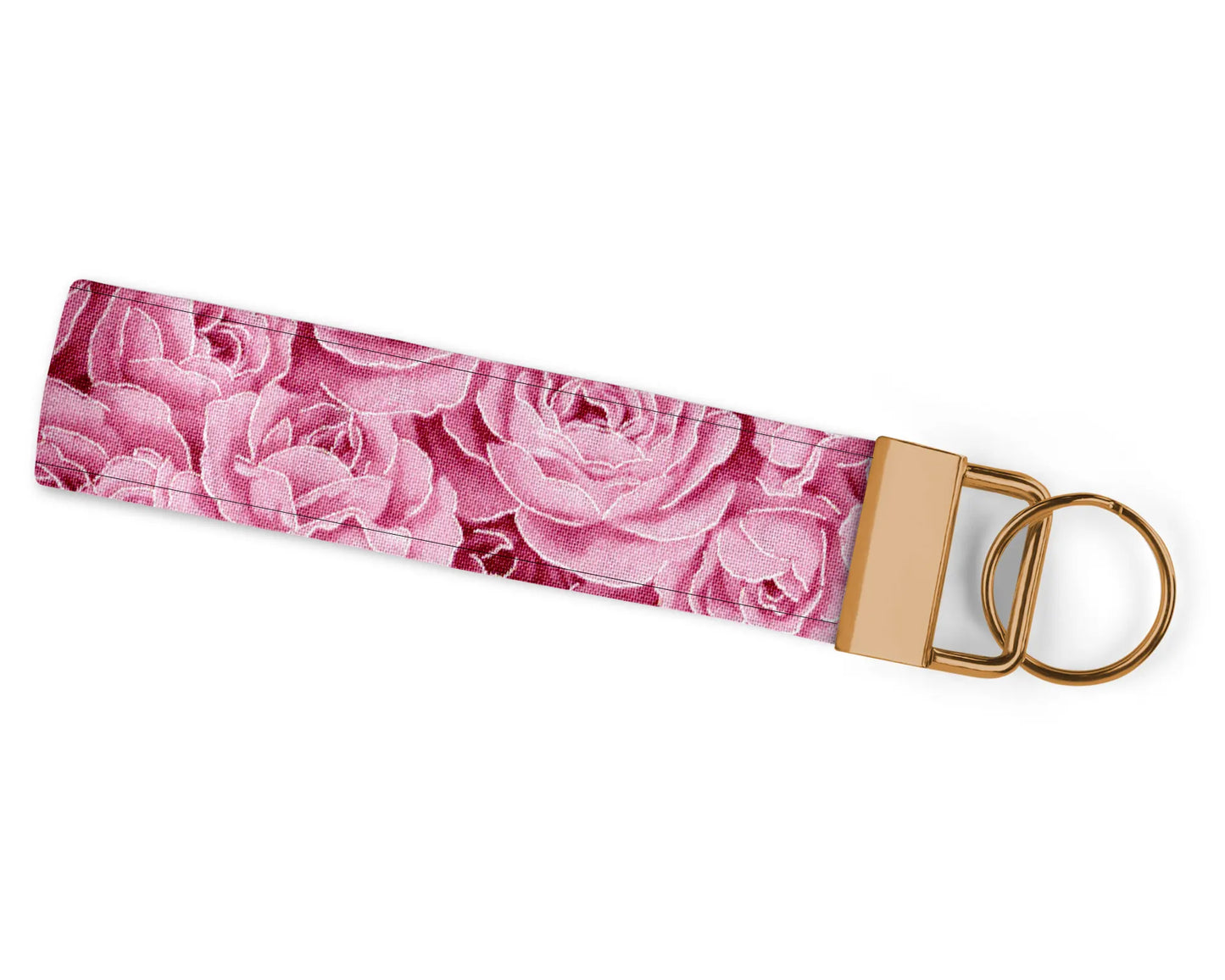 Silver Accented Rose Wristlet