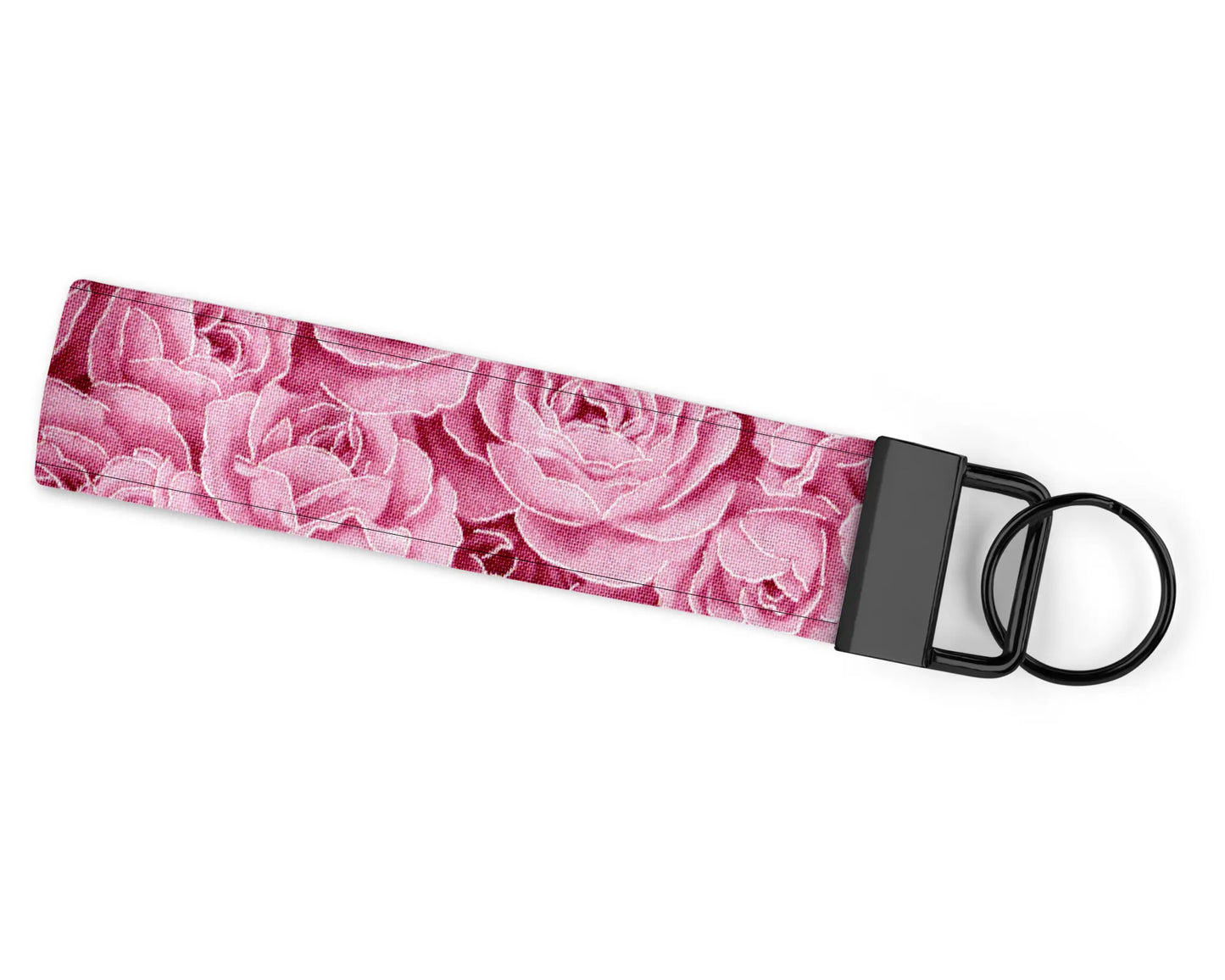 Silver Accented Rose Wristlet