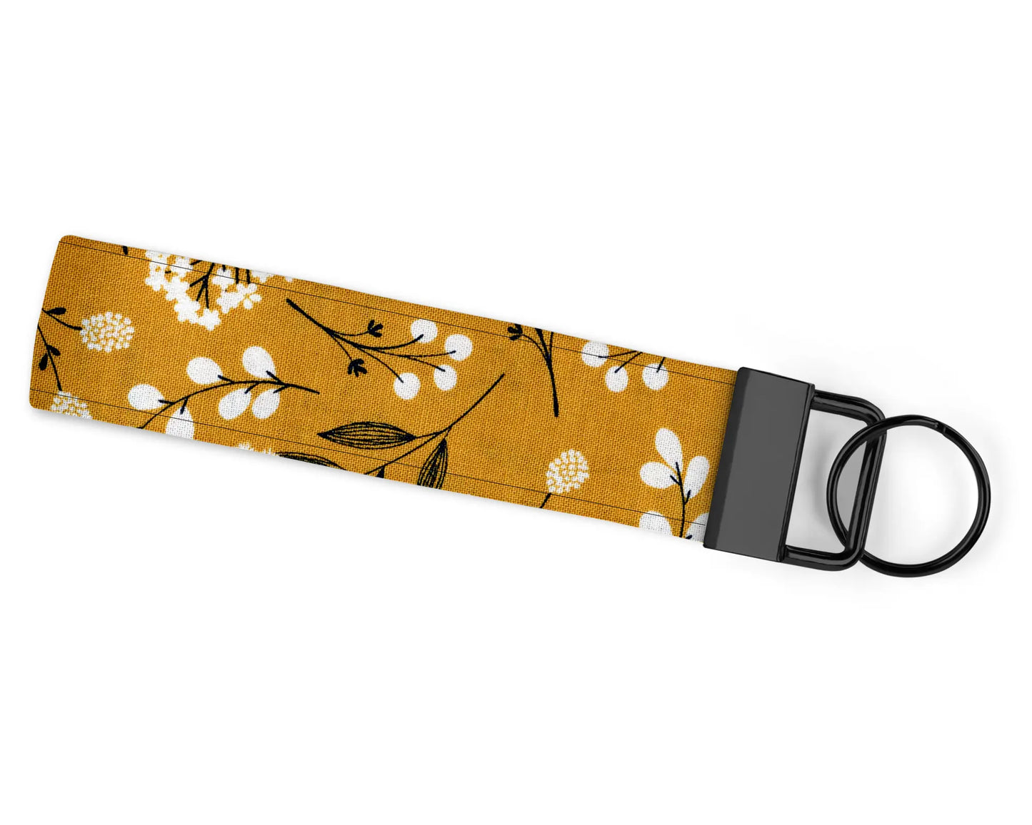 Yellow Floral Wristlet