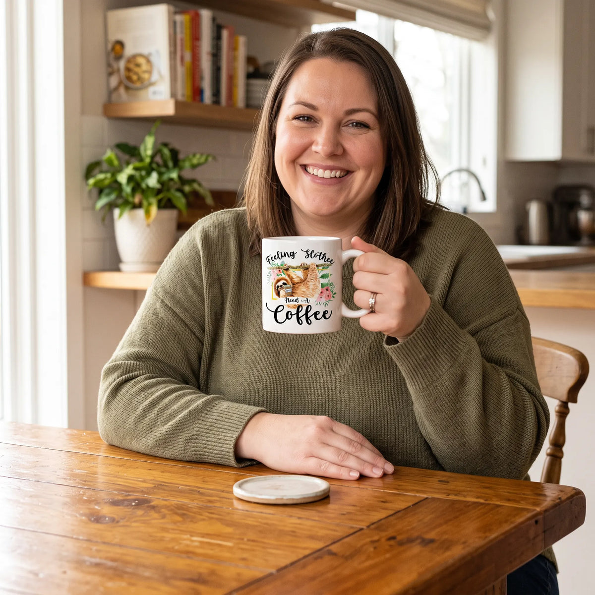 Feeling Slothee Need A Coffee Sloth Mug