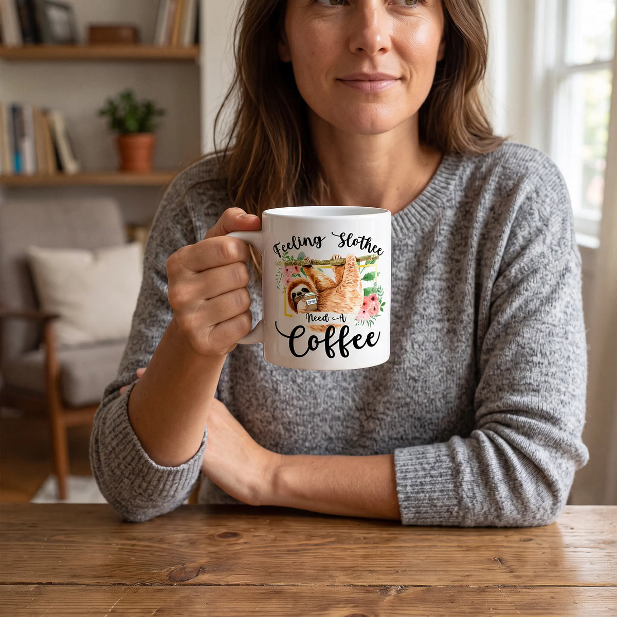 Feeling Slothee Need A Coffee Sloth Mug