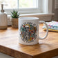 My Last Flying Fuck Floral Skeleton Coffee Mug