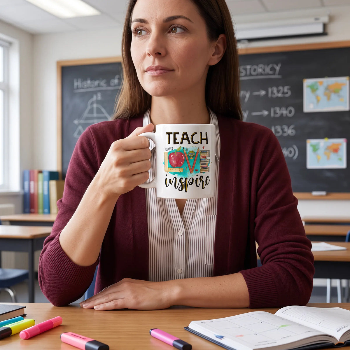 Teach Love Inspire Teacher Coffee Mug