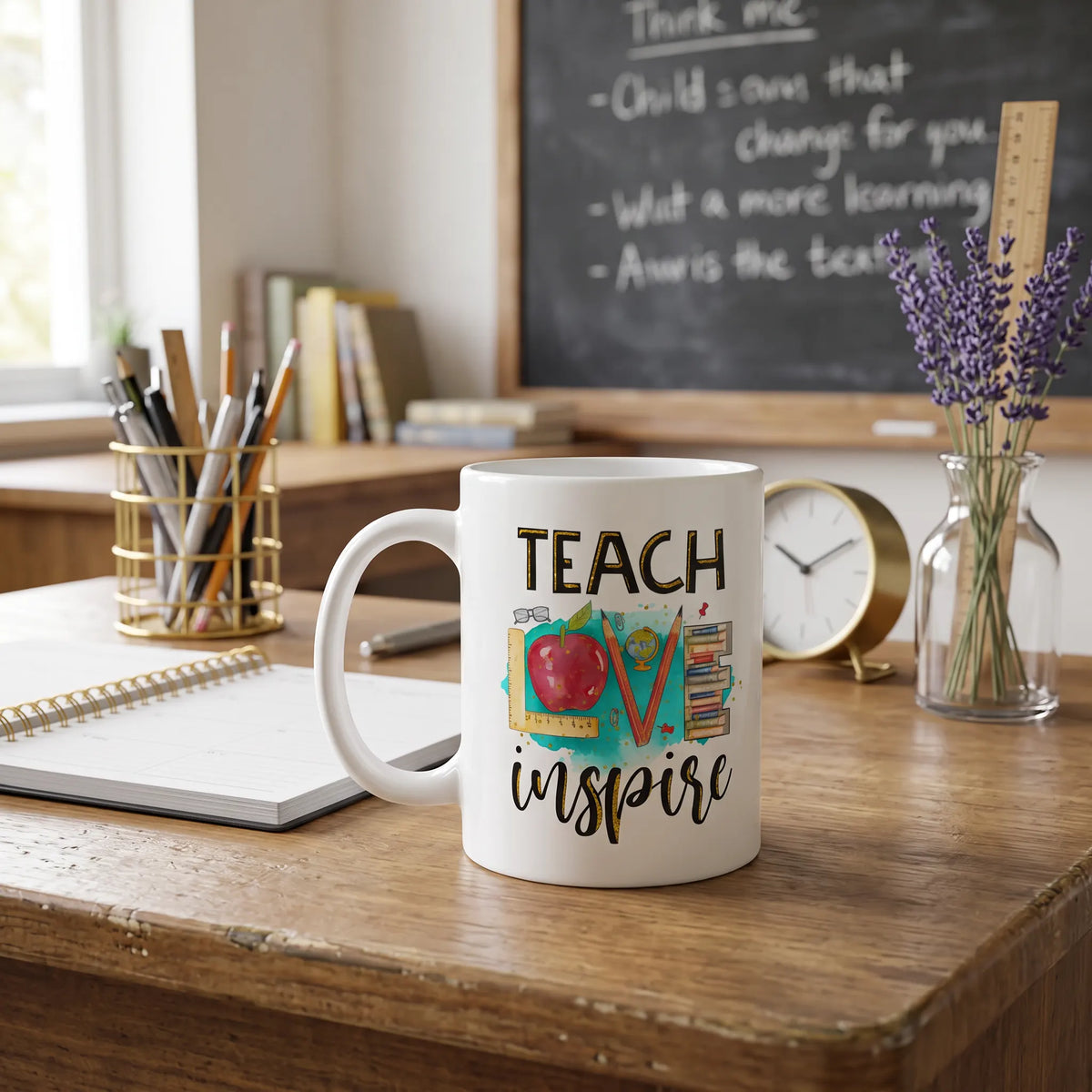 Teach Love Inspire Teacher Coffee Mug
