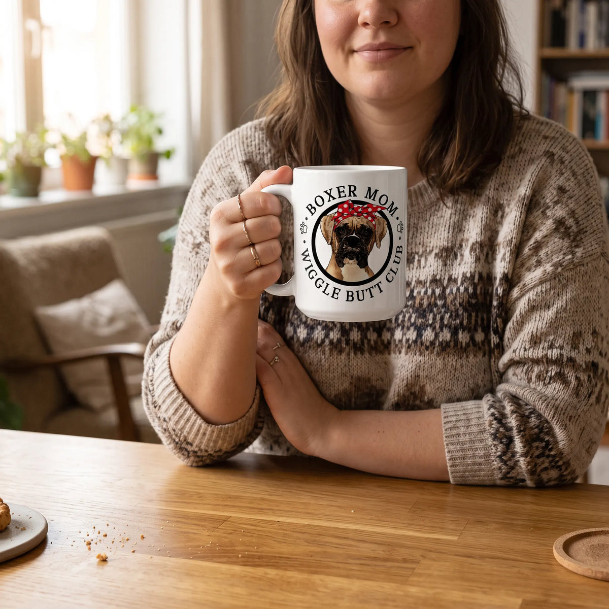 Boxer Mom Female Wiggle Butt Club Coffee Mug