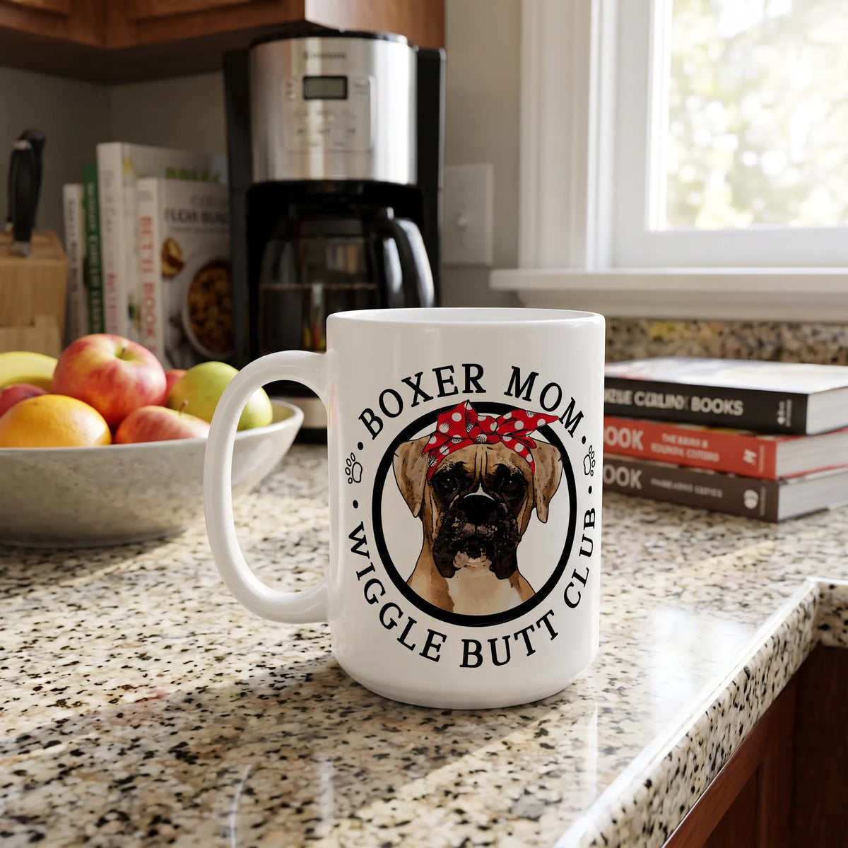 Boxer Mom Female Wiggle Butt Club Coffee Mug
