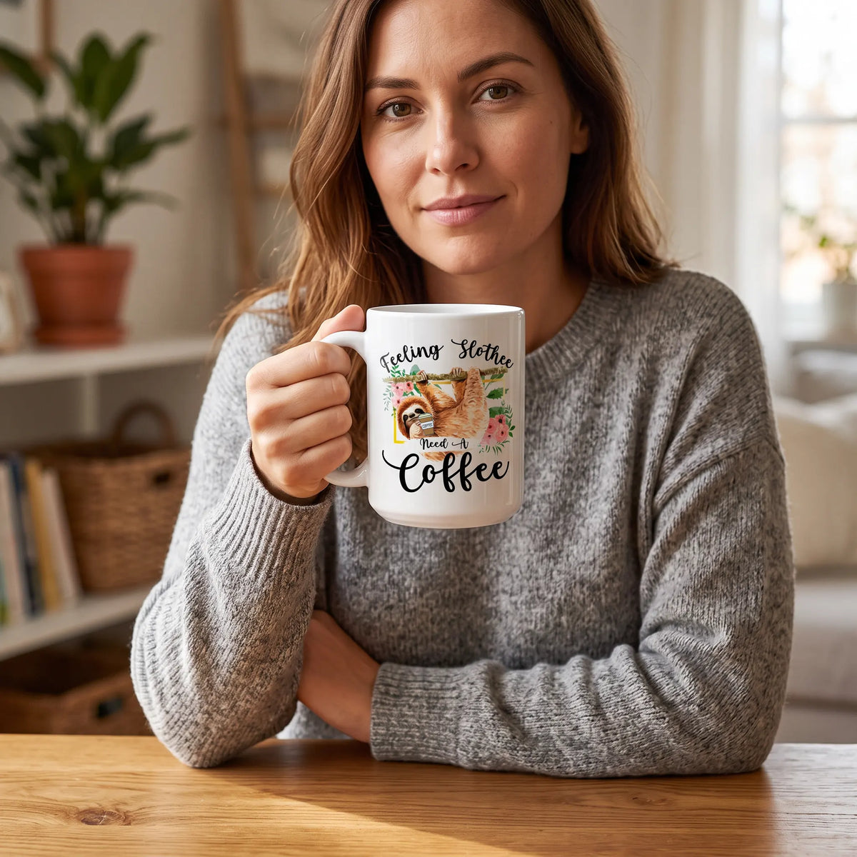 Feeling Slothee Need A Coffee Sloth Mug