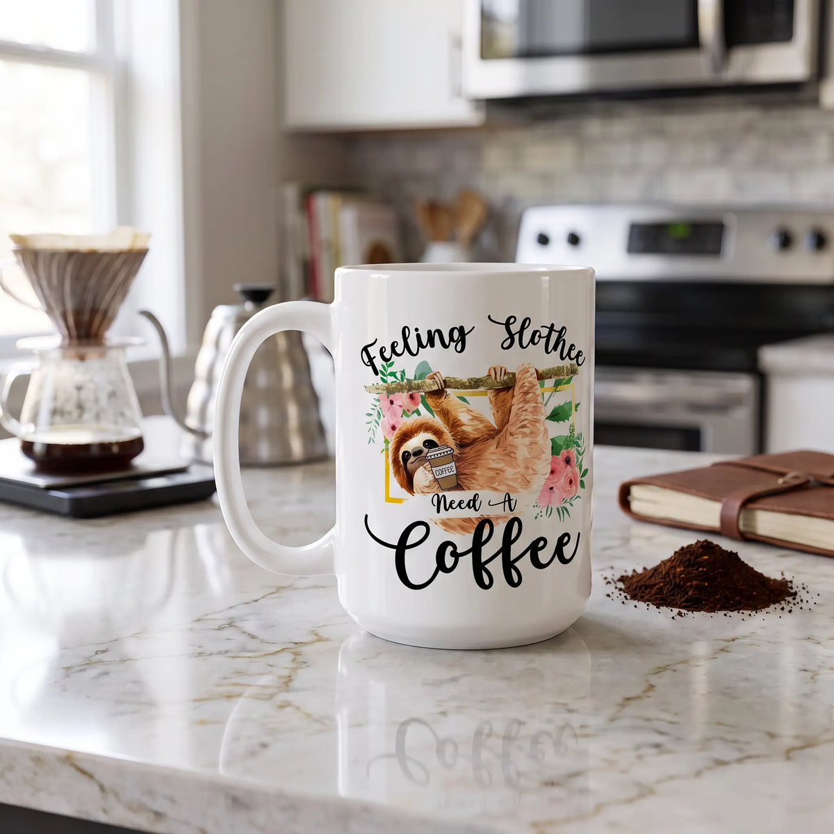 Feeling Slothee Need A Coffee Sloth Mug
