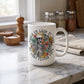 My Last Flying Fuck Floral Skeleton Coffee Mug