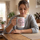 Zero Fucks Given Floral Geometric Coffee Mug
