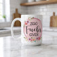 Zero Fucks Given Floral Geometric Coffee Mug