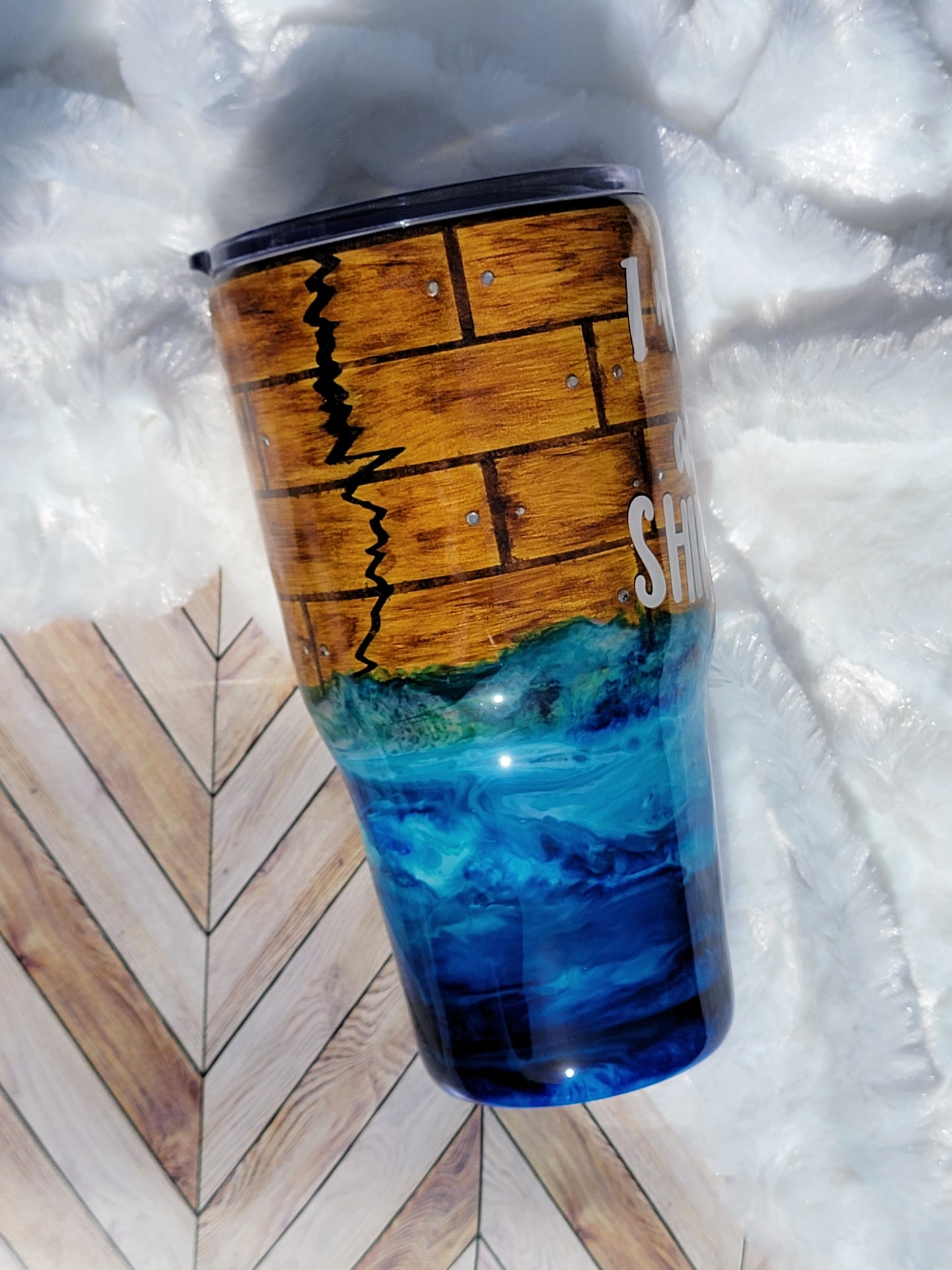 27 oz I Run a Tight Shipwreck Epoxy Tumbler