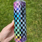 20 oz Holographic Wednesday Addams Stained Glass Web Sublimation Tumbler