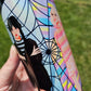 20 oz Holographic Wednesday Addams Stained Glass Web Sublimation Tumbler