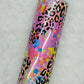 20 oz Vibrant Leopard Print Tracks Sublimation Tumbler