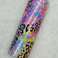20 oz Vibrant Leopard Print Tracks Sublimation Tumbler