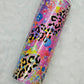 20 oz Vibrant Leopard Print Tracks Sublimation Tumbler