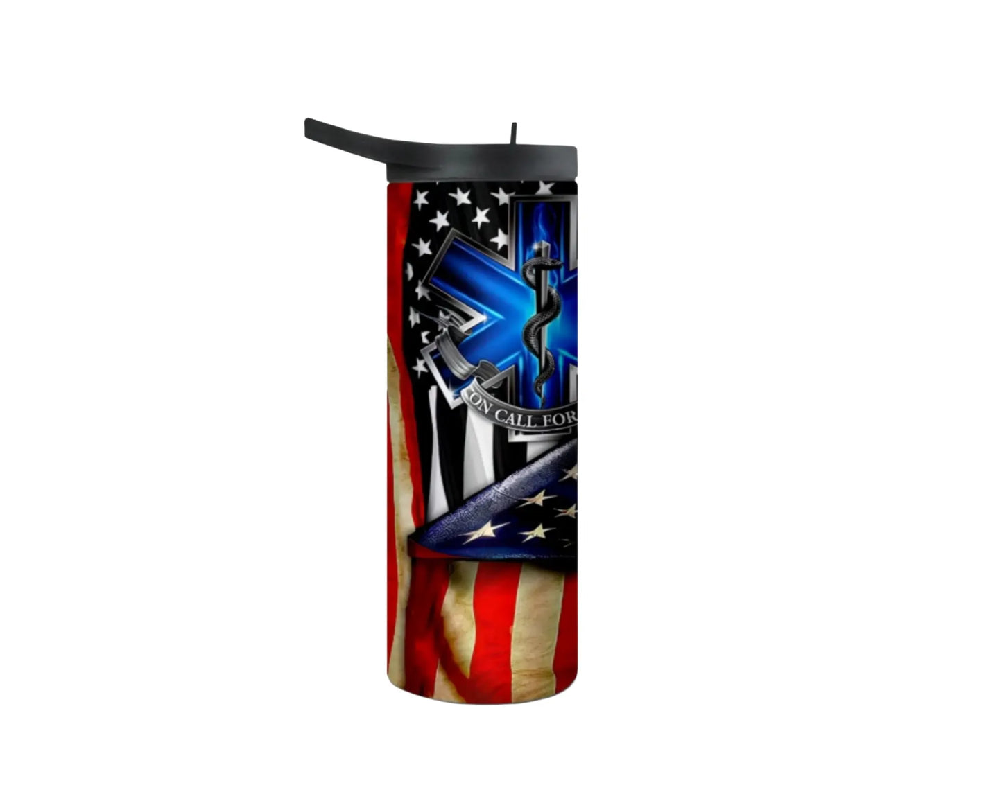 EMS Star of Life American Flag Sublimation Tumbler