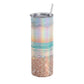 20 oz Holographic On the Beach Ocean Sunset Sublimation Tumbler