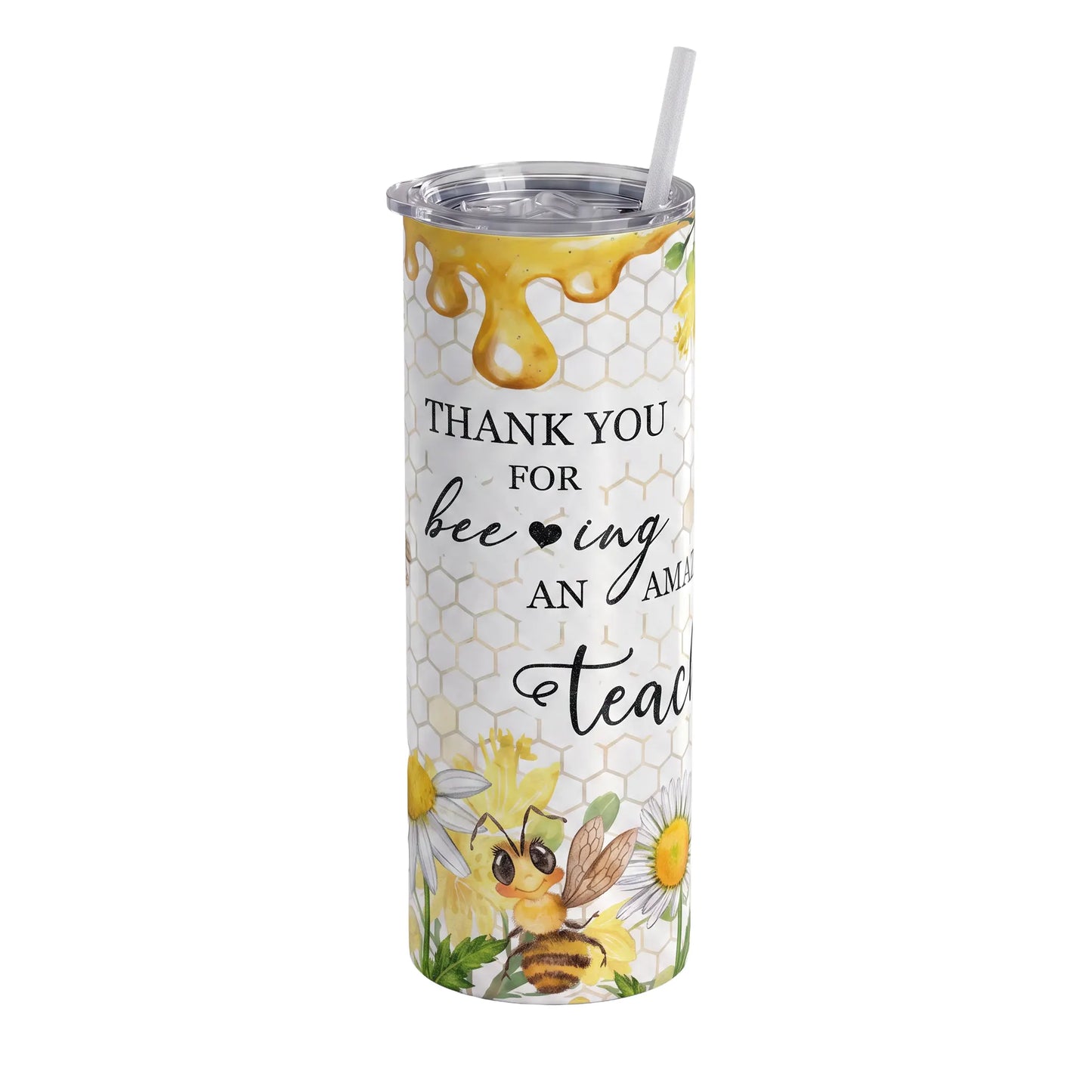 Thank You for Bee-ing an Amazing Teacher Holographic 20oz Tumbler
