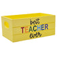 Best Teacher Ever Holiday Wood Mini Crate