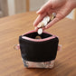 Black & Pink Tropical Palm Zipper Coin Pouch