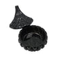 Black Galaxy Faceted Teardrop Resin Jewelry Jar