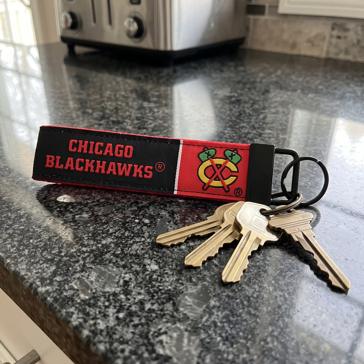 Chicago Blackhawks Keychain Wristlet