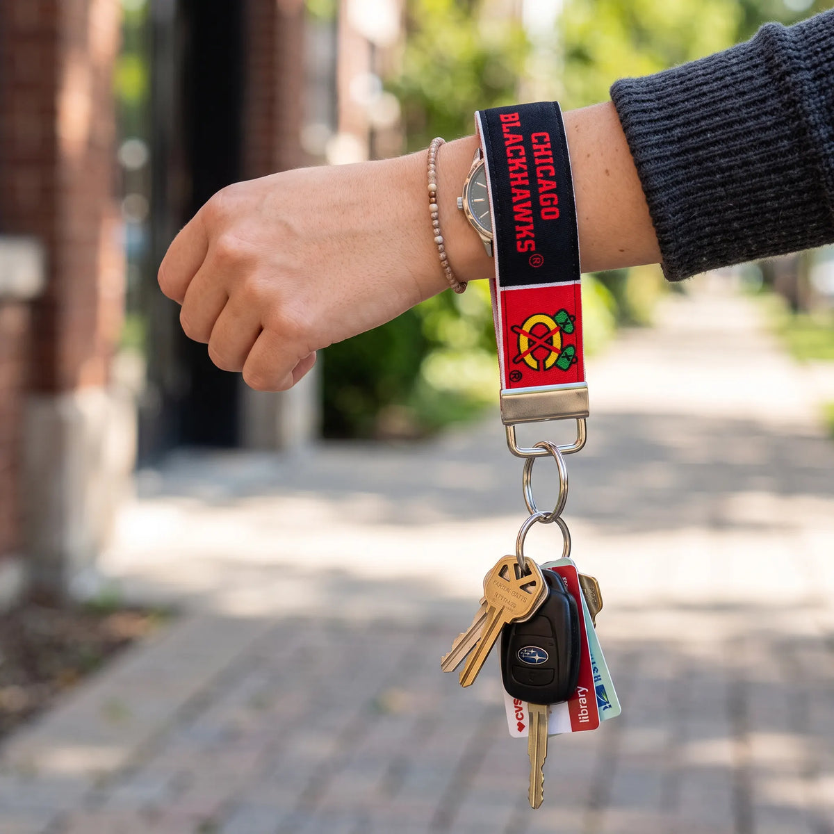 Chicago Blackhawks Keychain Wristlet